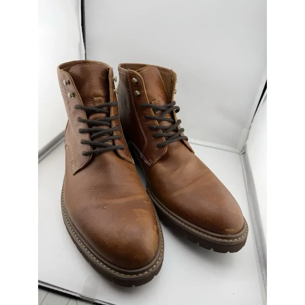 $200 JOHNSTON & MURPHY Barrett Plain Toe Boots Men's Size 13M